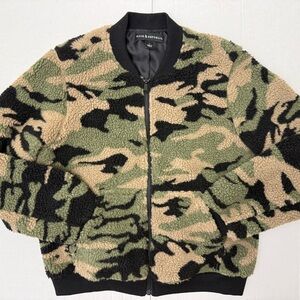 Rock & Republic Camo Full Zip Bomber Jacket